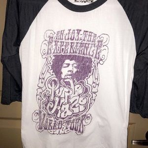 Jimi Hendrix Baseball Style T-shirt